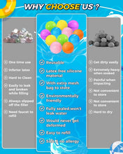 Load image into Gallery viewer, 18-Pack Reusable Water Balloons with Easy Fill Technology - Summer Fun for Kids