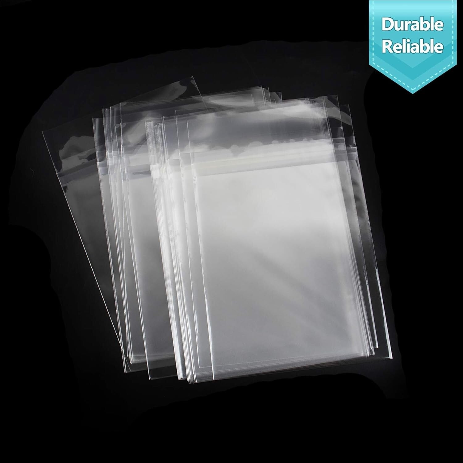 18 3/8 x 24 1/8 Crystal Clear Storage Bags - 100 Pack for Artwork Protection