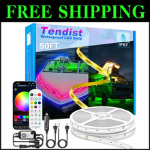 Load image into Gallery viewer, Customizable 50FT LED Strip Lights for Boats - IP67 Waterproof &amp; App Controlled