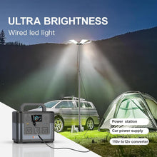 Load image into Gallery viewer, Durable 25000 Lumen LED Camping Light with Adjustable Height and Remote Control