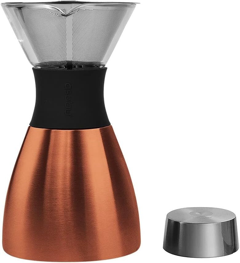 Travel-Friendly 32 oz Insulated Pour Over Coffee Maker - Eco-Friendly Design