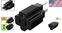 Load image into Gallery viewer, Compact 20-Pack Nema Power Adapters - 15A to 20A ETL Certified for Versatility