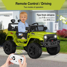 Load image into Gallery viewer, Interactive 12V Kids Truck with Dual-Drive Modes &amp; LED Lights for Safe Adventure