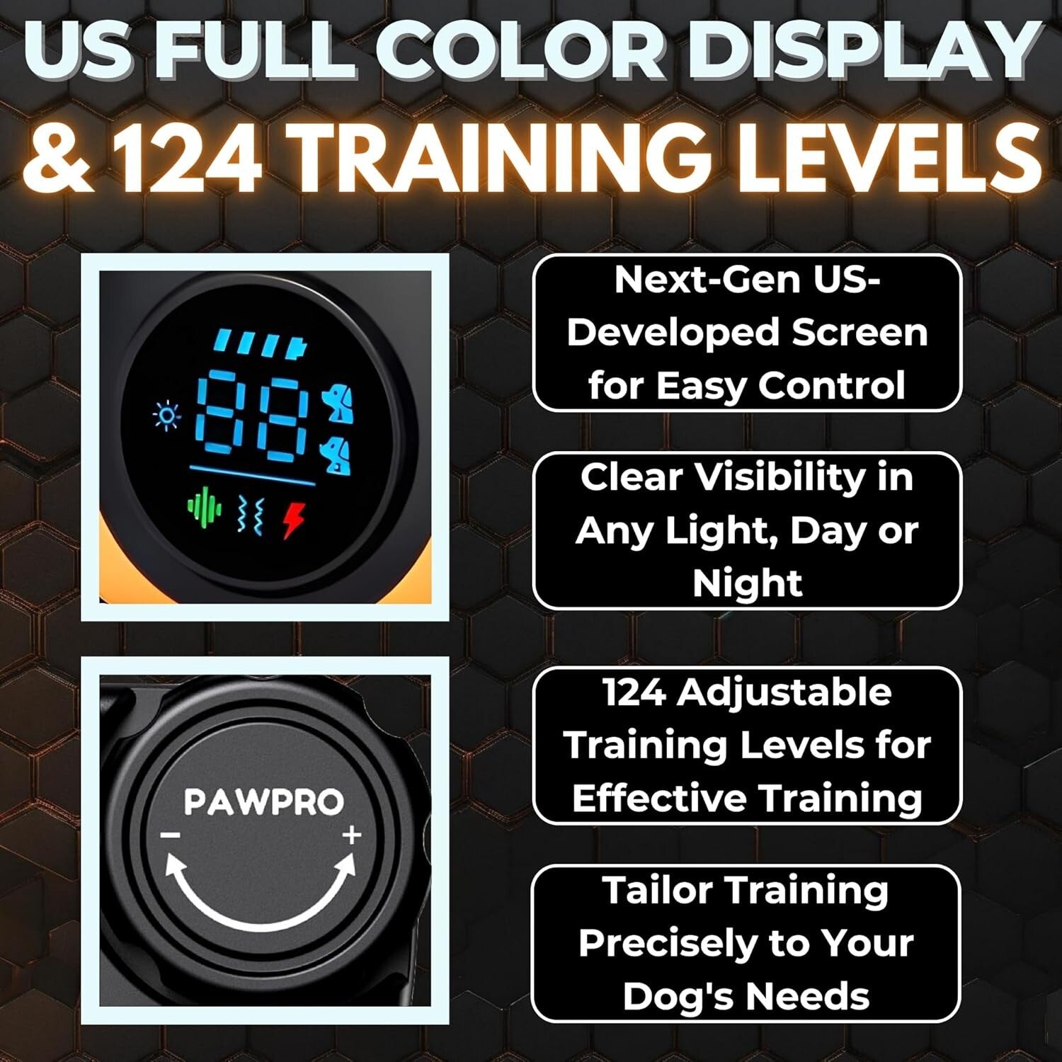 Rechargeable Dog Shock Collar - 4-Mile Range & Beep, Vibration, Shock Modes