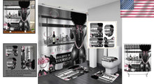 Load image into Gallery viewer, 4PCS African American Shower Curtain &amp; Rug Set - Inspiring 'I Am Enough' Design