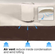 Load image into Gallery viewer, Small Waterproof Lounge Chair Covers - 600D Oxford Fabric in Beige &amp; Brown