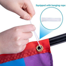 Load image into Gallery viewer, Durable Rainbow Bunting Flag Set - Perfect for Pride Month Outdoor Displays
