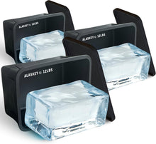 Load image into Gallery viewer, Stackable Silicone Ice Brick Molds - 3-Pack, Perfect for Coolers and Baths