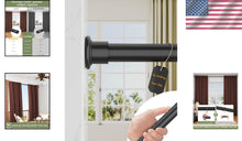 Load image into Gallery viewer, Innovative Spring Loaded Adjustable Tension Curtain Rod for Windows &amp; Showers