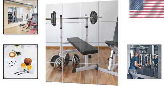 Full Body 16-Pack Frameless Mirrors - Perfect for Home Gyms and Craft Decor