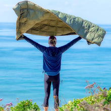 Load image into Gallery viewer, Puffy Packable Down Camping Blanket - Lightweight &amp; Water-Resistant Comfort