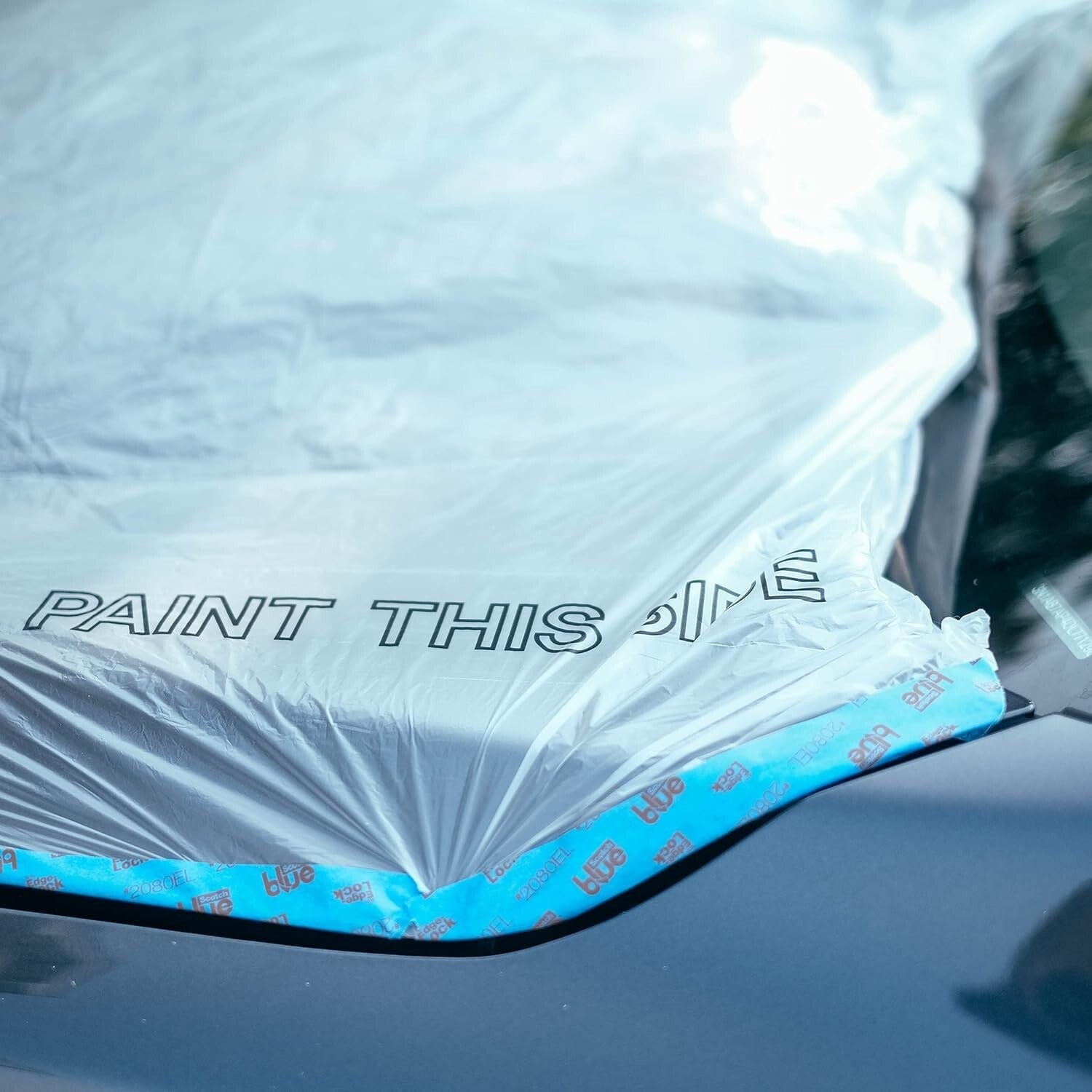 Clear Plastic Sheeting 10 Micron 16 x 350 ft - Premium Automotive Masking Film