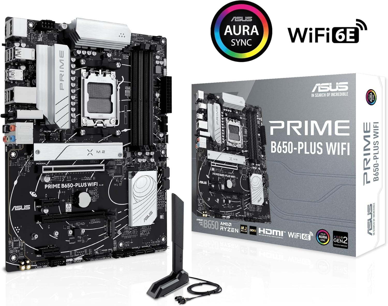 Efficient AMD B650 ATX Motherboard with BIOS FlashBack & OptiMem II Memory Tech