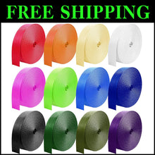 Load image into Gallery viewer, Colors Abound: 12 Rolls Premium Nylon Webbing Straps for Crafts &amp; Outdoors