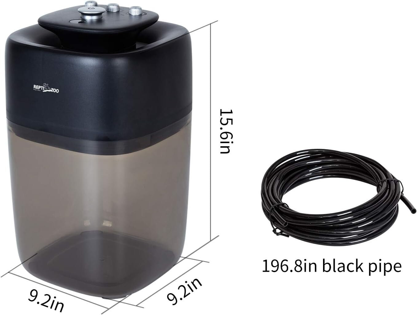 Versatile 10L Misting System for Reptiles: Silent, Adjustable & Easy to Use