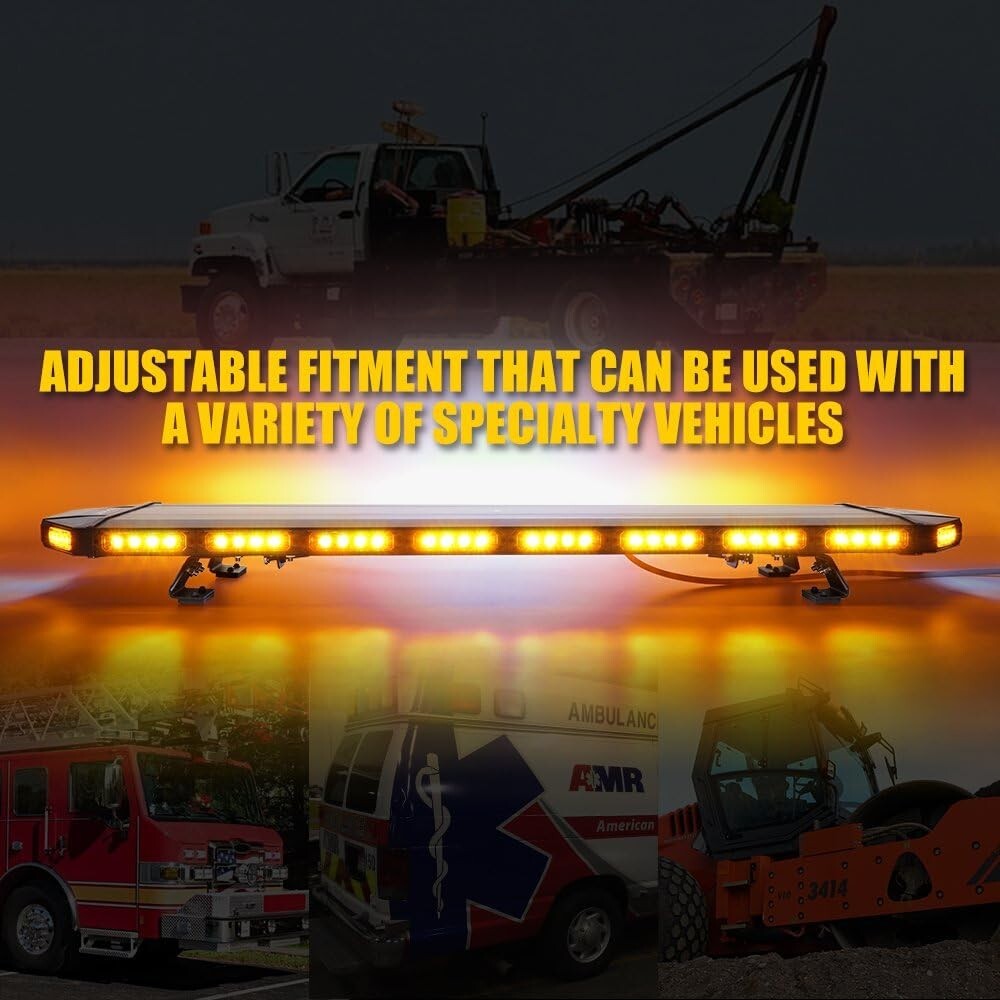 Heavy-Duty Amber Strobe Lights with Waterproof & Shockproof Features
