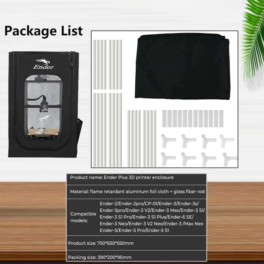 Portable Constant Temperature Enclosure for 3D Printing - Fireproof & Easy Setup