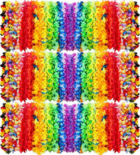 Load image into Gallery viewer, Hawaiian Lei Bulk - Vibrant Silk Flower Necklaces for Tropical Luau Parties