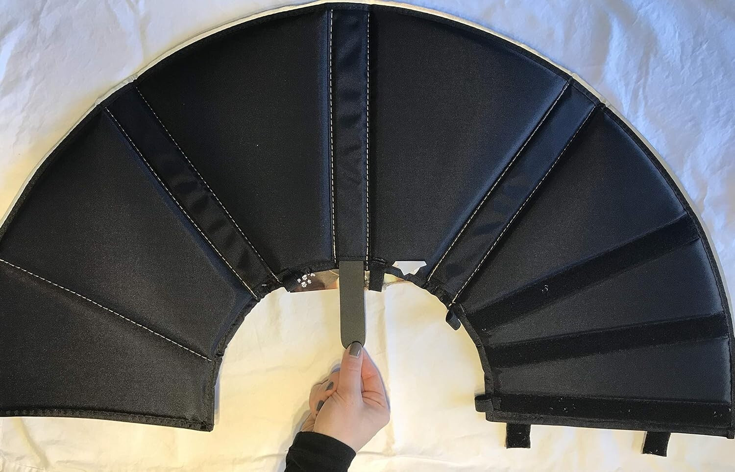 Reversible Tan and Black Pet Cone Collar for Dogs & Cats | Post-Surgery Relief