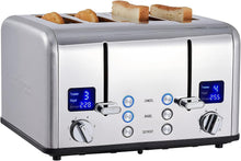 Load image into Gallery viewer, Ultra-Clear LED 4 Slice Toaster with Extra Wide Slots for Perfect Toast Every...