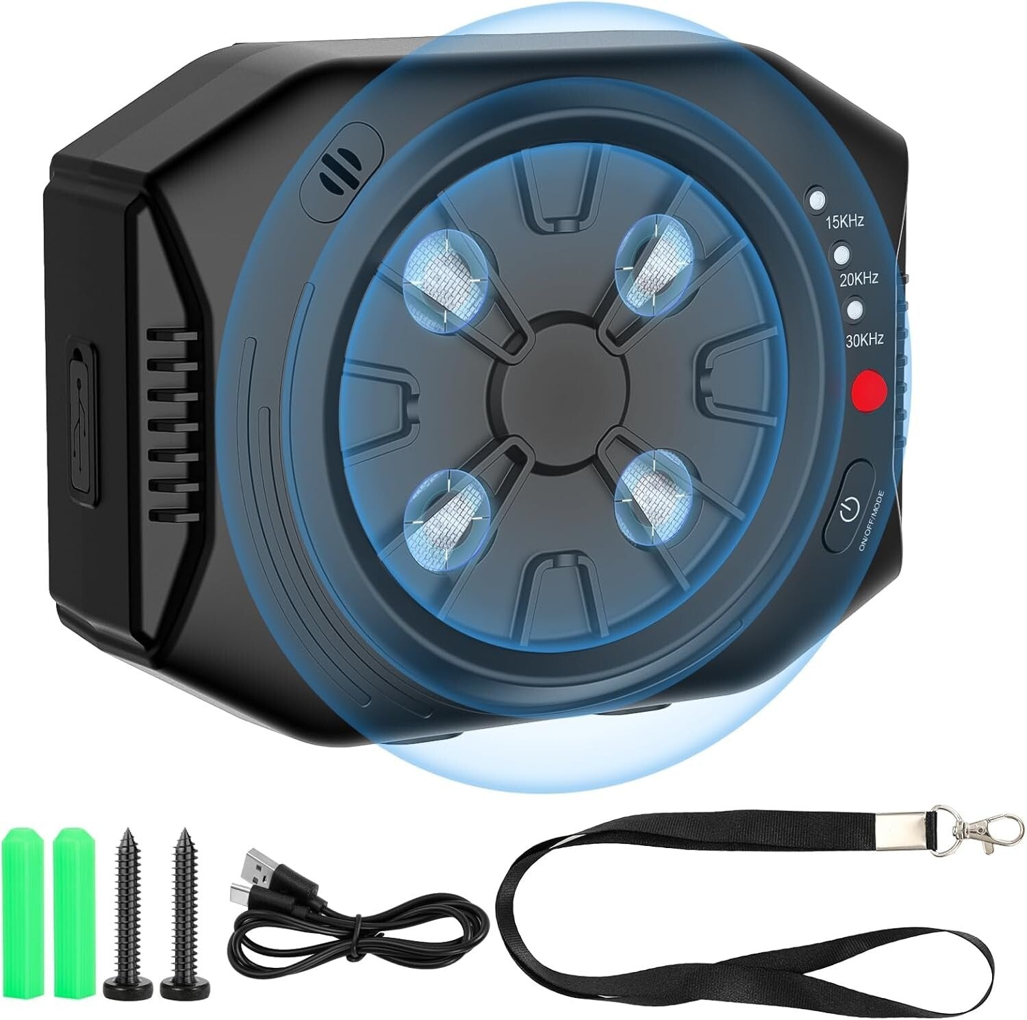 Effective Anti Barking Device for Dogs - Rechargeable, Indoor & Outdoor Use