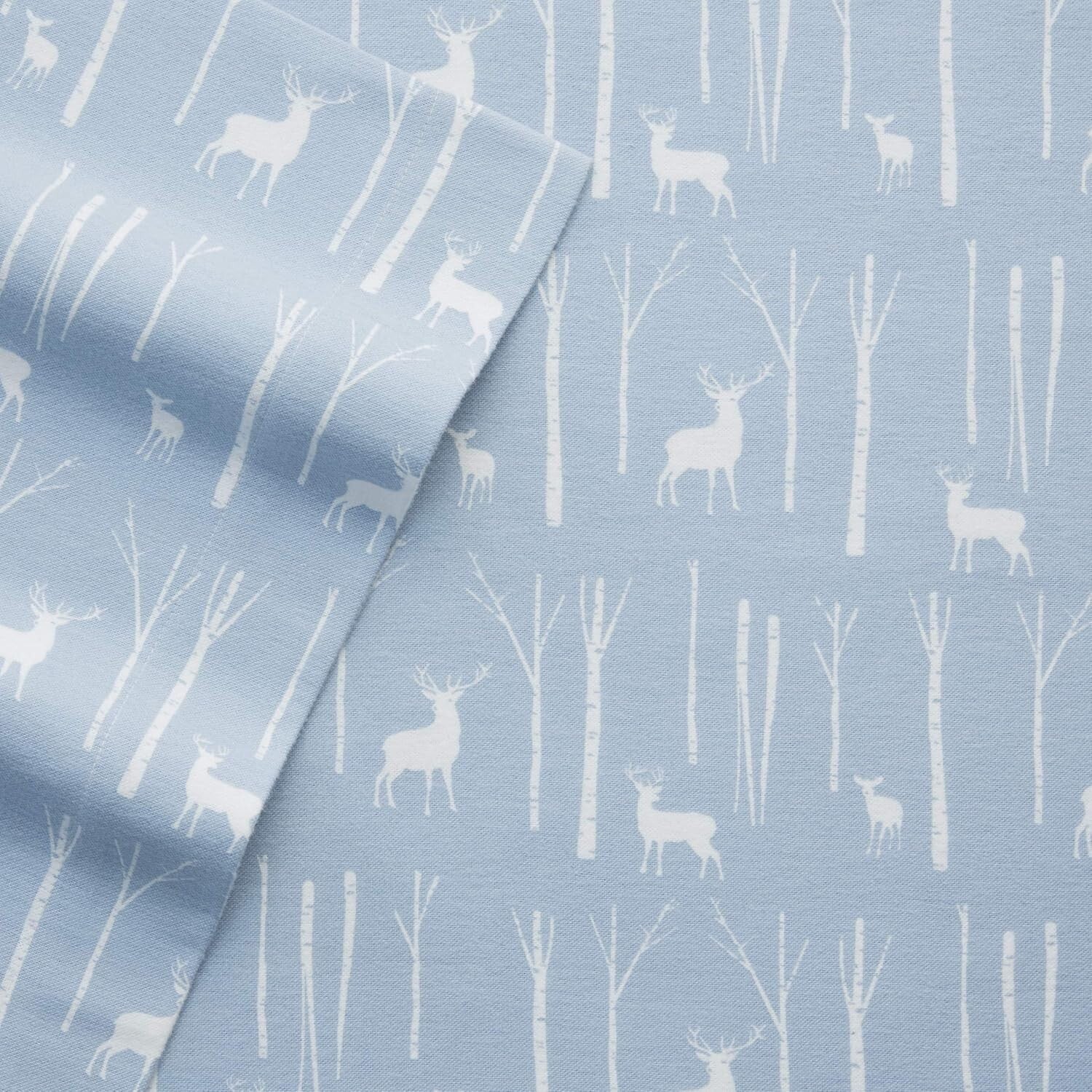 Deep Pocket King Sheet Set in Birch Forest - Extra Soft Cotton Flannel