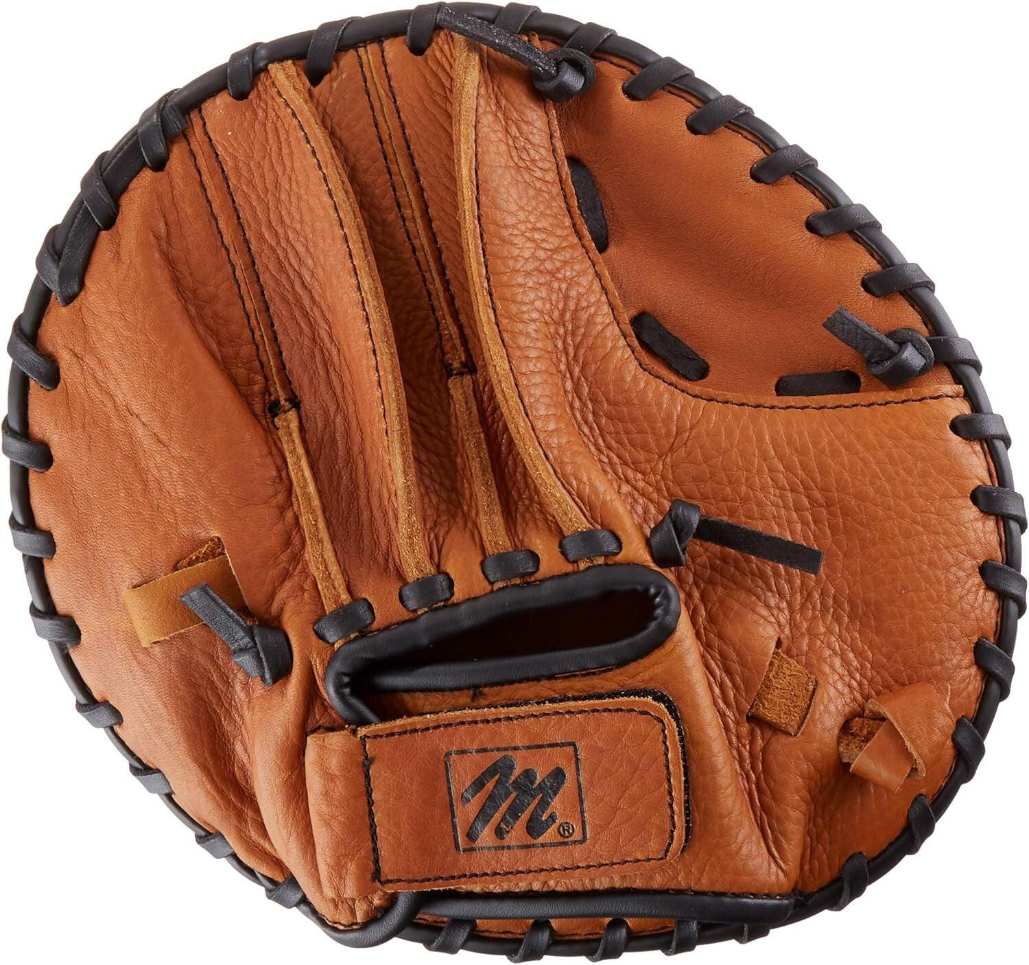 Durable Brown Leather Infield Glove for Youth - Fast Glove-to-Throw Action