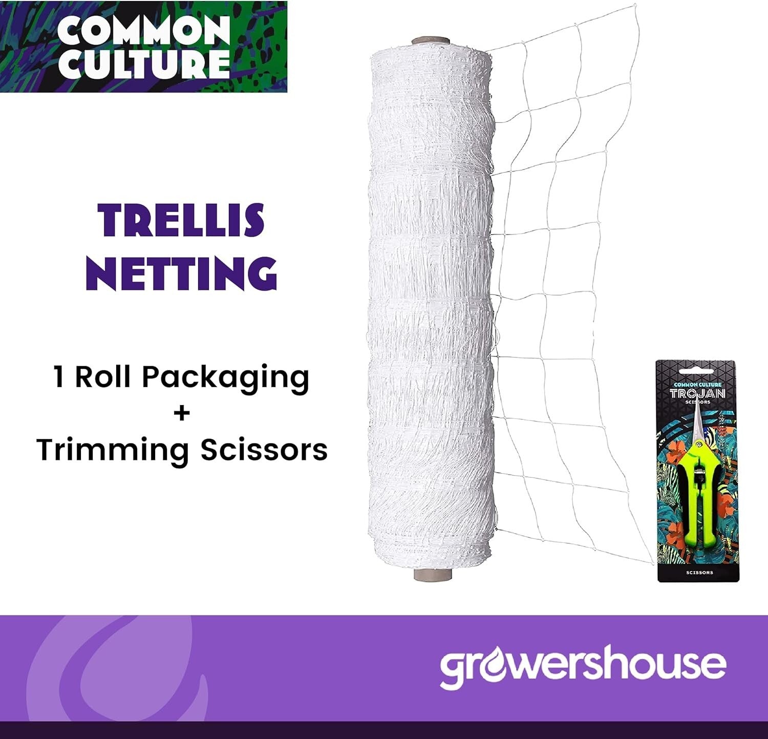 Economical Trellis Netting Roll, 6" Mesh - 6.5ft x 4920ft for Efficient Growth