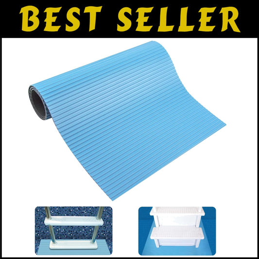 Versatile 36" x 36" Anti-Slip Pool Step Mat | Durable Protection for Ladders
