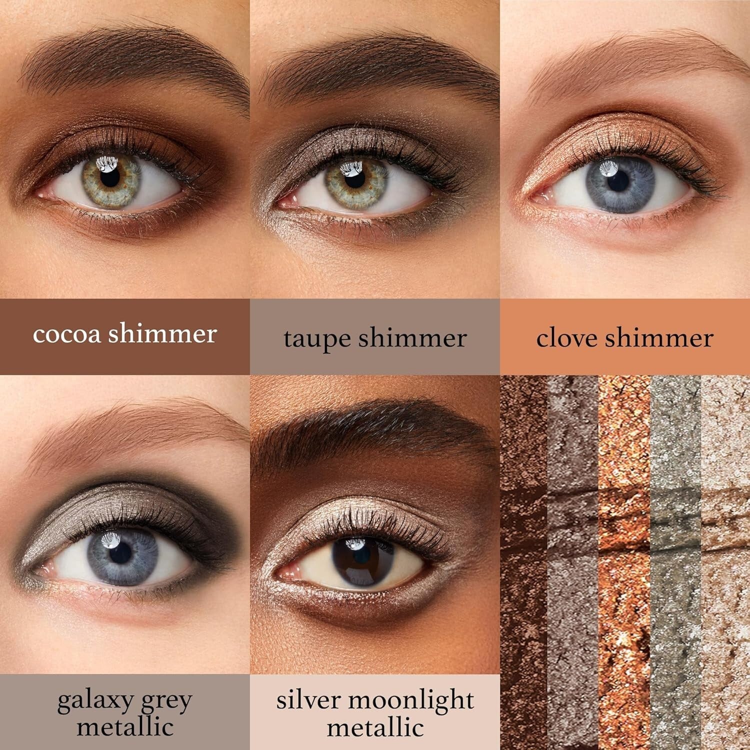 10-Piece Matte and Shimmer Eyeshadow Stick Palette - Waterproof & Nourishing
