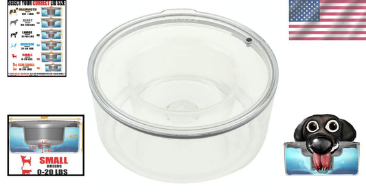 Dishwasher Safe Spill-Proof Water Bowl for Small Dogs and Cats - 1 Gal Tritan