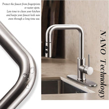 Load image into Gallery viewer, Eco-Friendly Kitchen Sink Faucet with Pull Out Sprayer &amp; Stylish Soap Dispenser