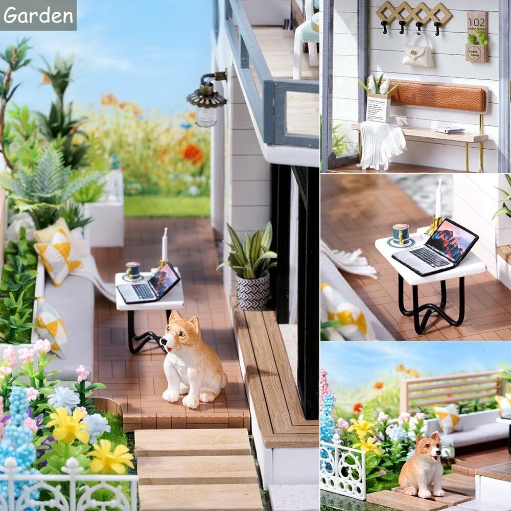 1:24 Scale DIY Dollhouse with Furniture and Music: Magical Crafting Experience