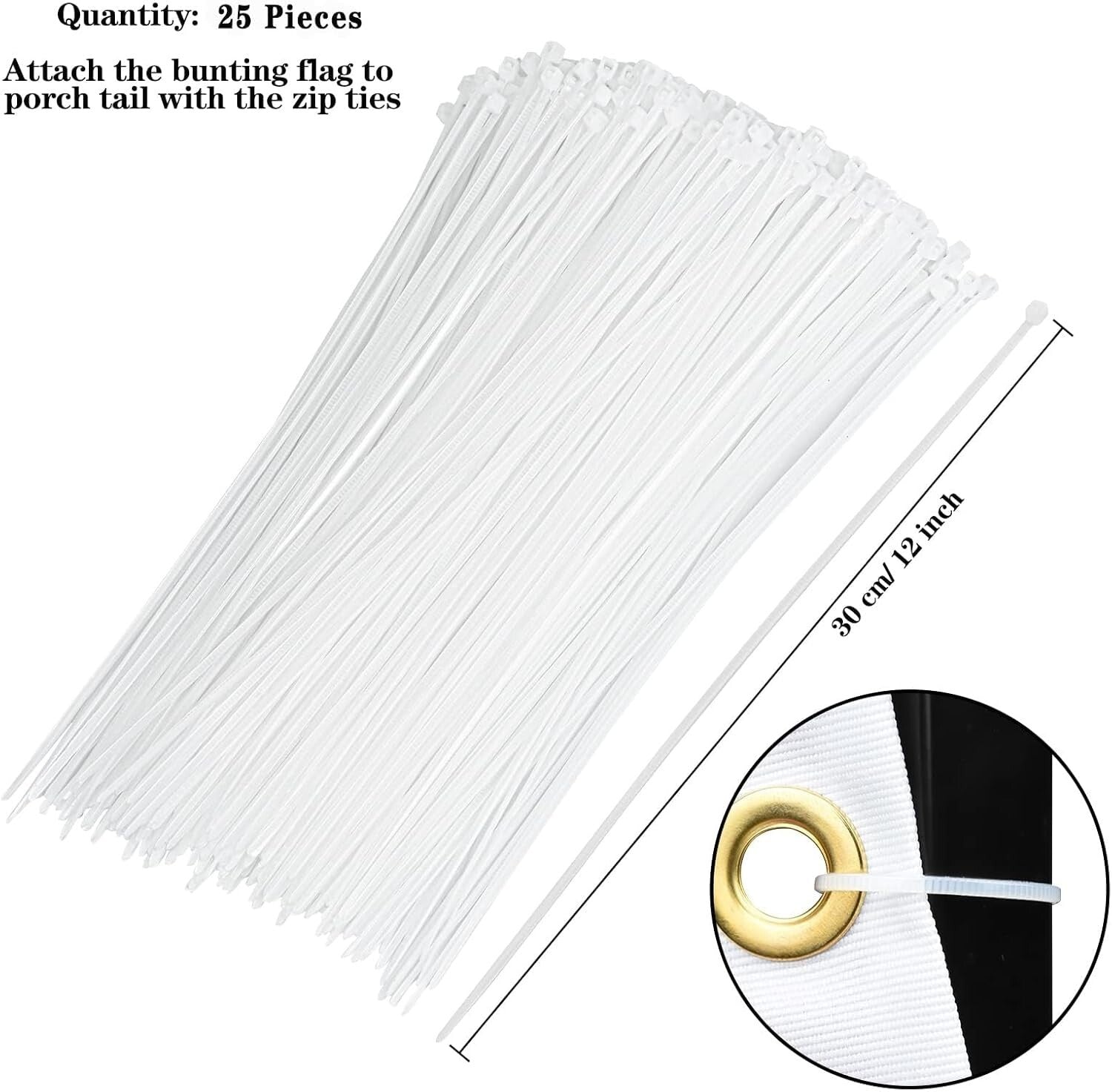 Premium Polyester American Flag Bunting - Ideal for Festivals and Celebrations