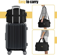 Load image into Gallery viewer, Padded DJ Equipment Bag with Trolley Strap &amp; Bright Interior for Easy Access