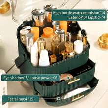 Load image into Gallery viewer, Stylish Oval Makeup Organizer with Non-Slip Feet - Ideal for Bathroom Counters