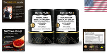 Load image into Gallery viewer, Pure Himalayan Shilajit Gold+ | Pack of 2- Boost Recovery &amp; Strength, 60g Each