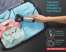 Load image into Gallery viewer, Travel Size Garment Steamer - Fast Heat-Up, Cool Touch, Ideal for Beginner Users