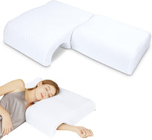 Load image into Gallery viewer, Breathable Memory Foam Cuddle Pillow for Couples - Adjustable and Comfortable