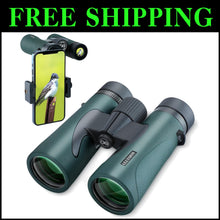 Load image into Gallery viewer, Professional 10X42 Lightweight Binoculars with Phone Adapter for Nature Lovers