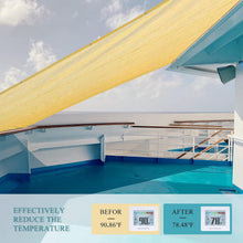 Load image into Gallery viewer, Versatile 8' x 8' Outdoor Shade Cloth with Easy Tie Installation - Wheat Color