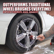 Load image into Gallery viewer, Memory Foam Wheel Brush Combo - Safe, Scratch-Free Cleaning for All Wheel Types