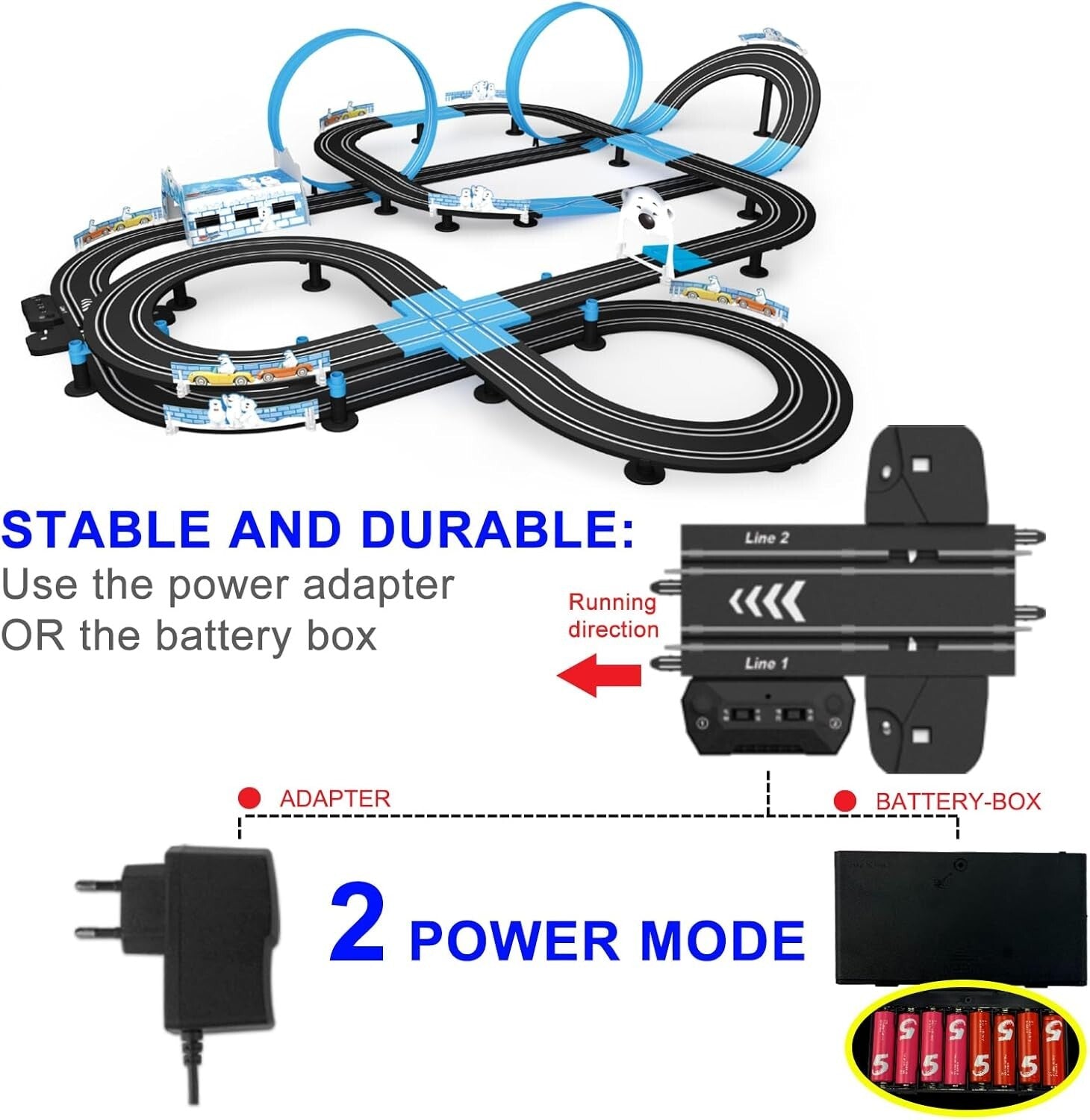 13.5M Slot Car Track Set with 4 Licensed Cars - Perfect for Family Racing Fun