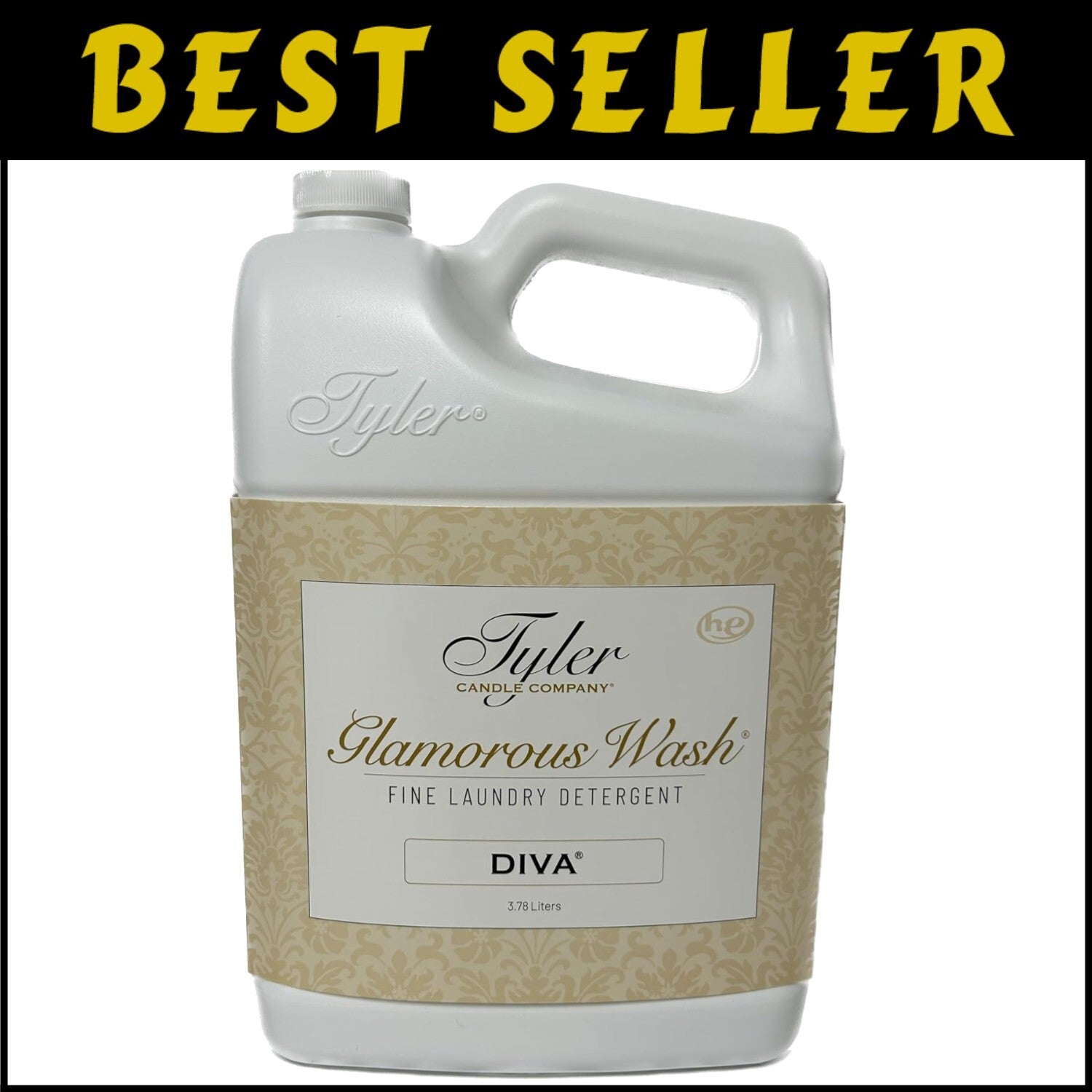 128 Fl Oz Tyler Glamorous Wash - Phosphate-Free Performance for Luxury Laundry