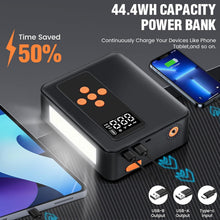 Load image into Gallery viewer, All-in-One Jump Starter &amp; Tire Inflator - 8000A with 32000mAh &amp; Bright LED Light