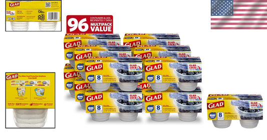 Stackable Airtight Mini Round Containers - 12 Pack, Ideal for Dips & Kids Snacks