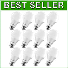Load image into Gallery viewer, Energy Star Dimmable A19 LED Bulbs - 5000K Bright White, 1100 Lumens, 12 Pack