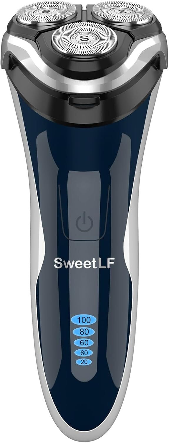 Wet & Dry Rotary Electric Shaver with Pop-up Trimmer - Fast Charging & Cordless