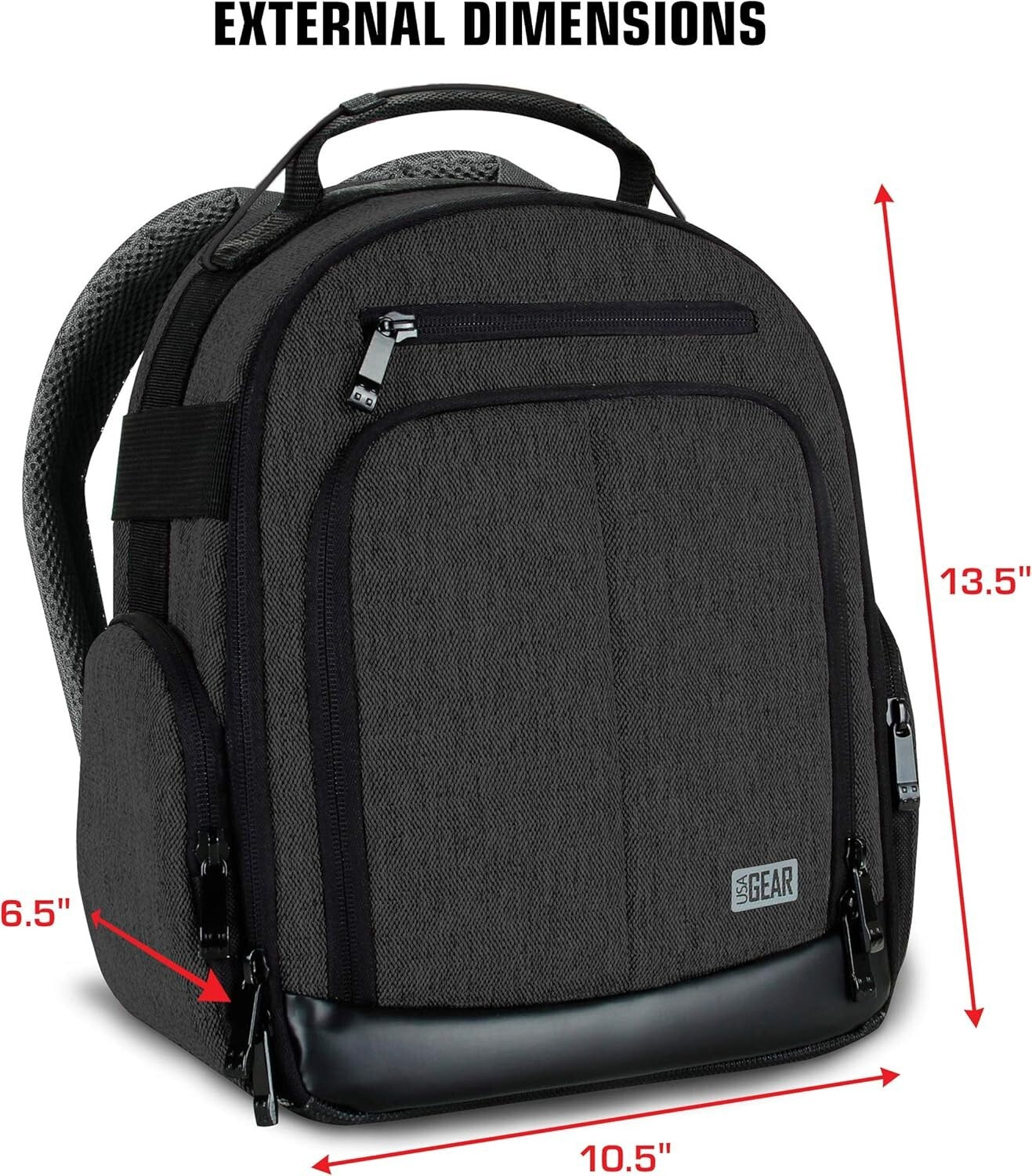 Lightweight & Compact Audio Backpack - Fits Shure, Sennheiser, Rode Microphones