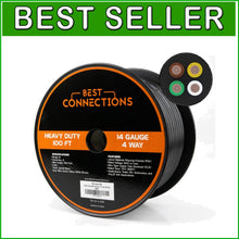 Load image into Gallery viewer, Durable 4 Conductor Trailer Wire - 14 Gauge 100ft Heavy Duty Weatherproof